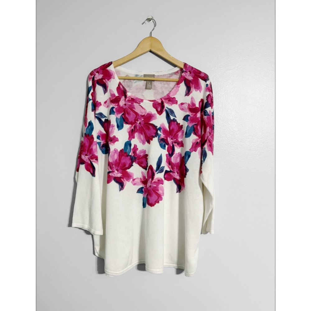 Chico’s Floral Knit Top